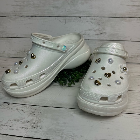 Crocs Classic Bae Iridescent Clogs SPECIAL EDITION - RARE Size 11 - Picture 1 of 11